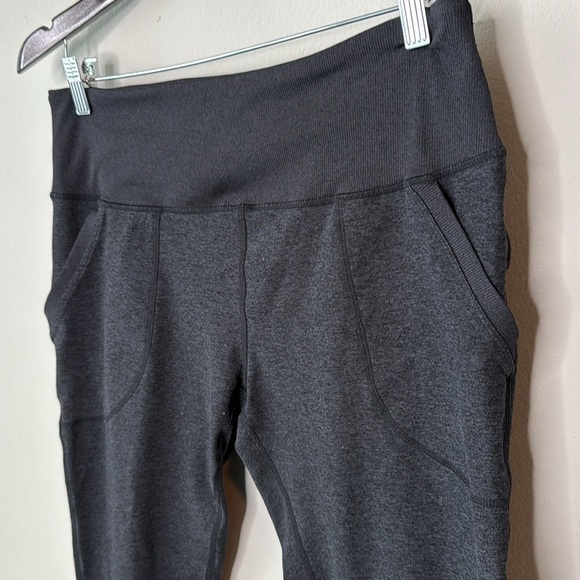 Zella Slim Fit Jogger Leggings in Heathered Black Size Large - Picture 2 of 9